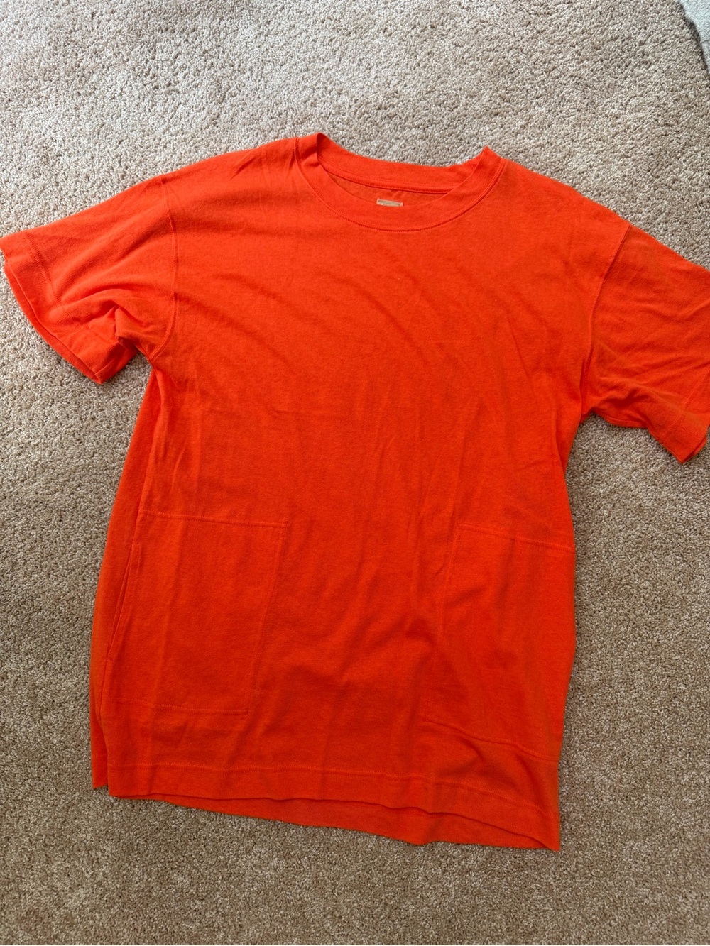 Free People Mini Dress in Bright Orange